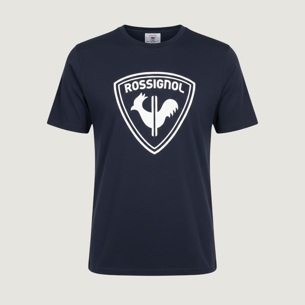 Rossignol T-Shirt Shield Logo Navy Blue Large